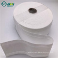 China wholesale hot sell 100% polyester stretch waist band interlining waistband high elastic adhesive dot fuse for Jeans pant